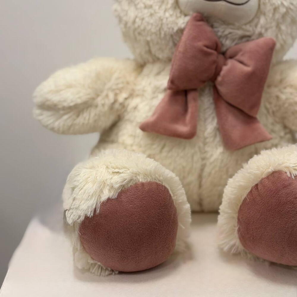 Мишка с бантиком 40 см 🧸💕