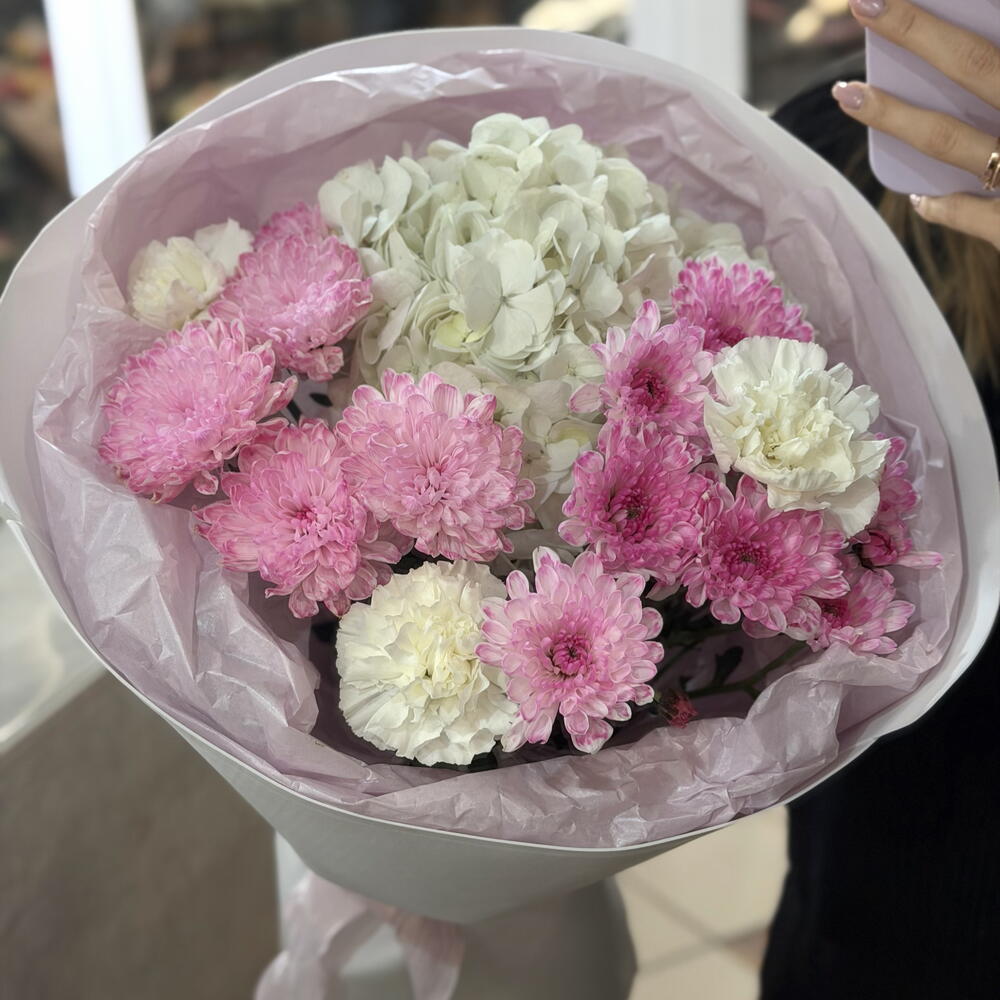 Букет с гортензией 🌸