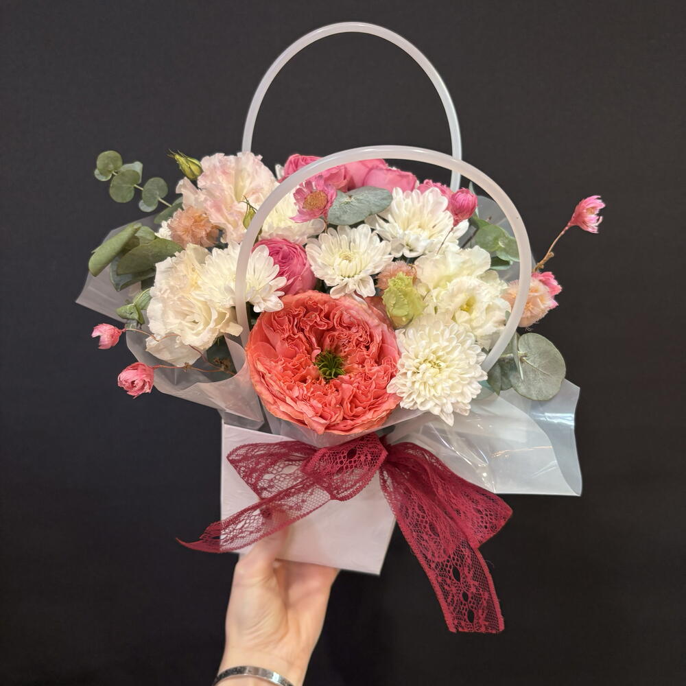 Композиция комплимент с розой 🌸 на подарок маме, бабушке, коллеге