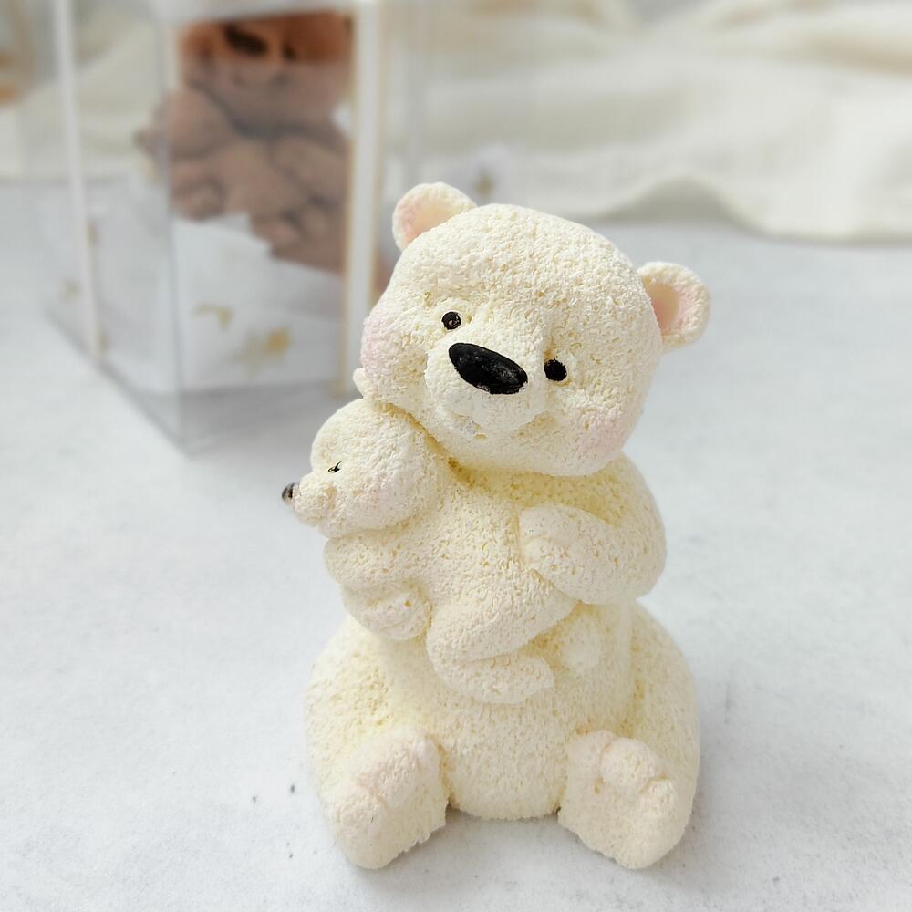 Shokofigurka a bear with a bear cub
