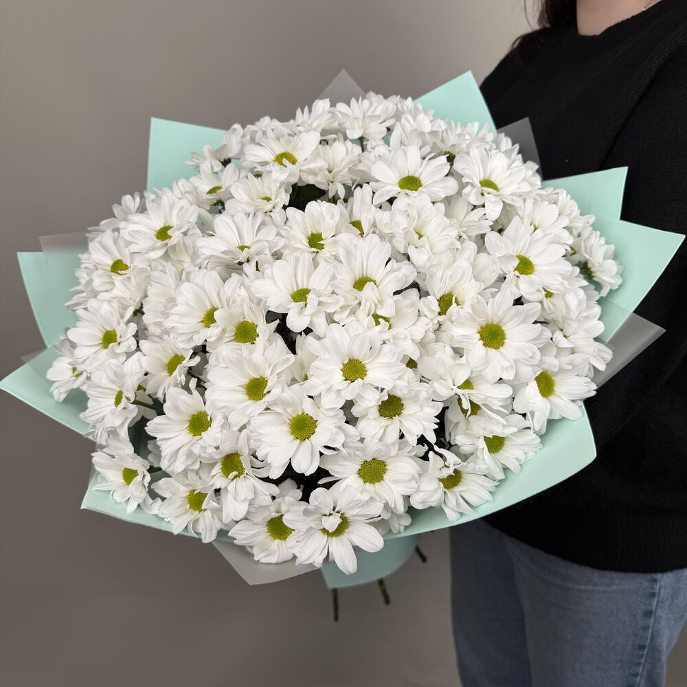 Букет из 15 хризантем