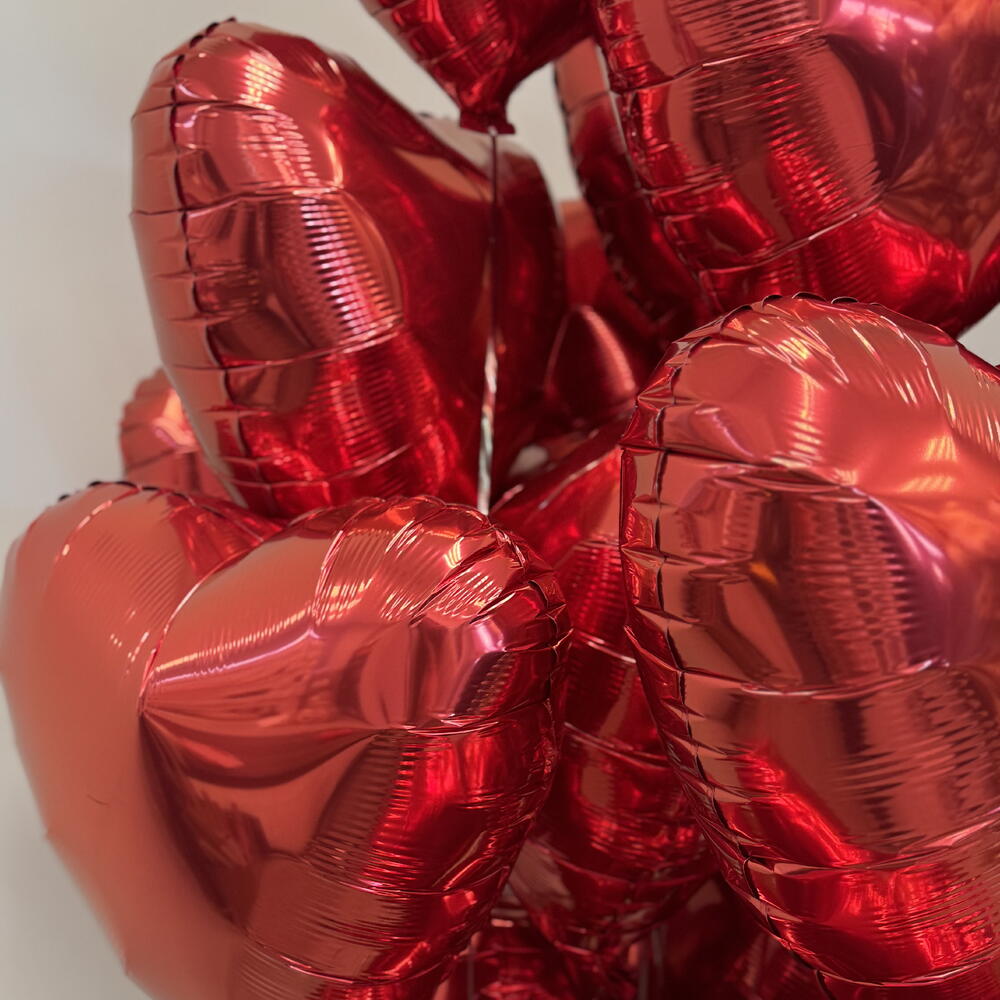 19 Сердец с гелием для самой любимой 🤩🎉