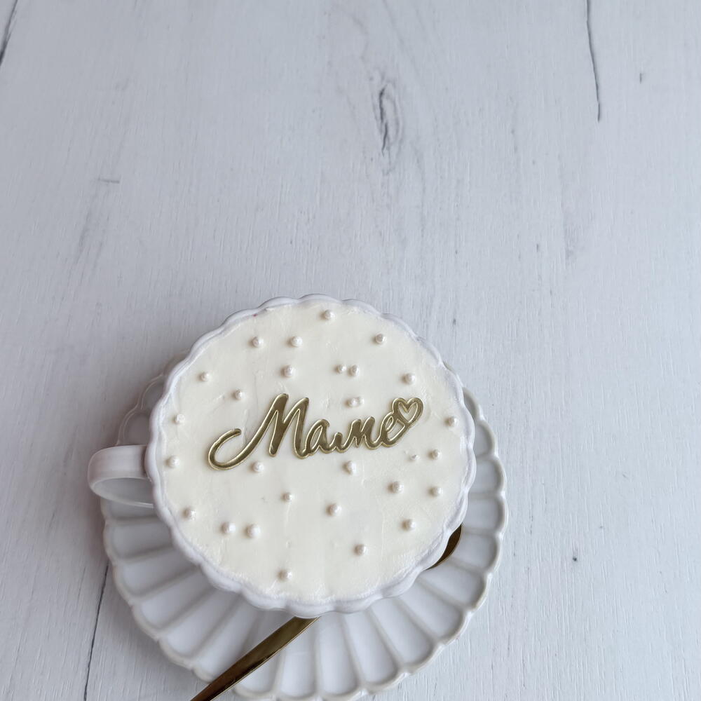 Торт в чашке для мамы