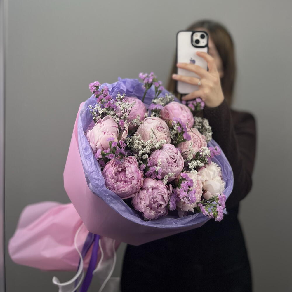 Букет из пион😍
