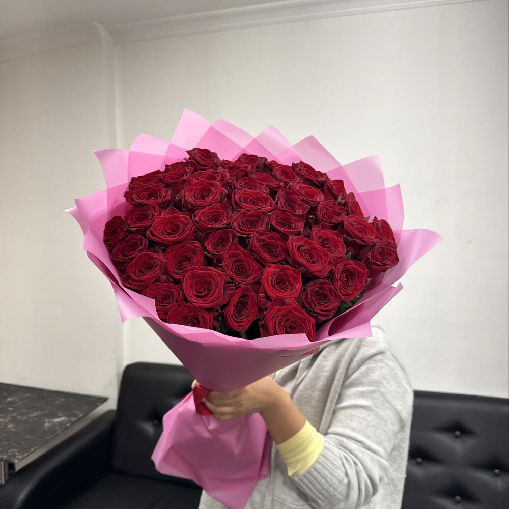 45 красных роз 🌹🌹🌹