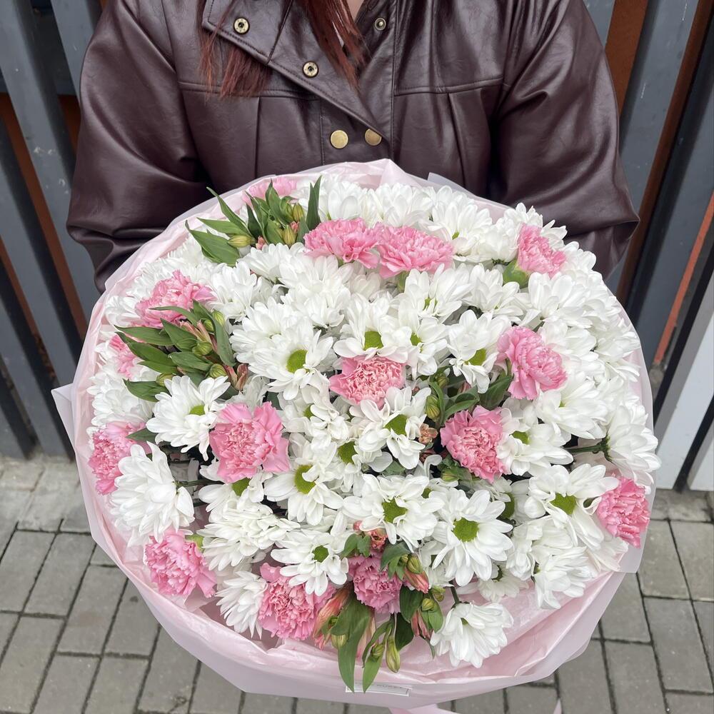 Букет из ромашек «БЕЗУПРЕЧНАЯ ЛЮБОВЬ»