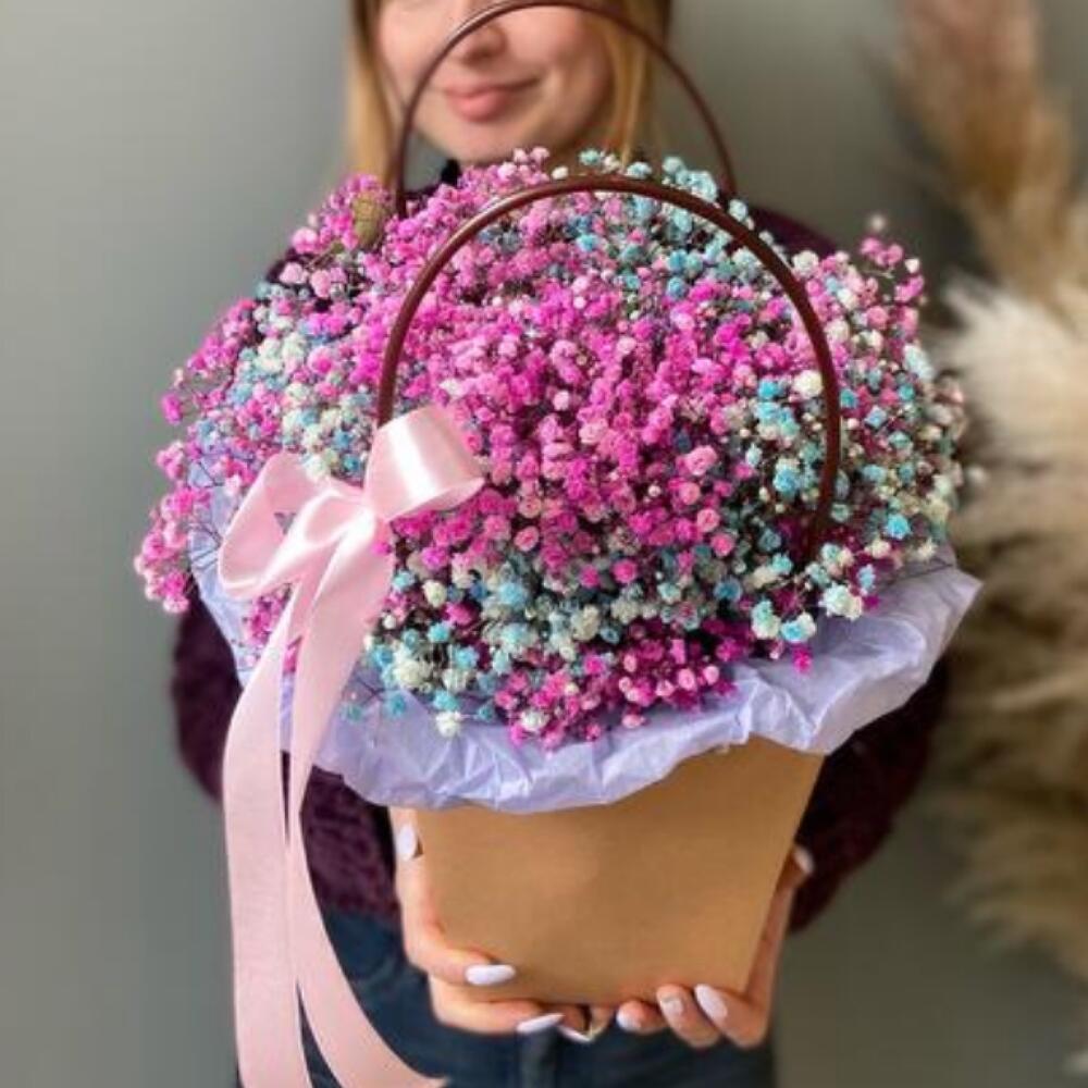Цветы в коробке «Любимая»