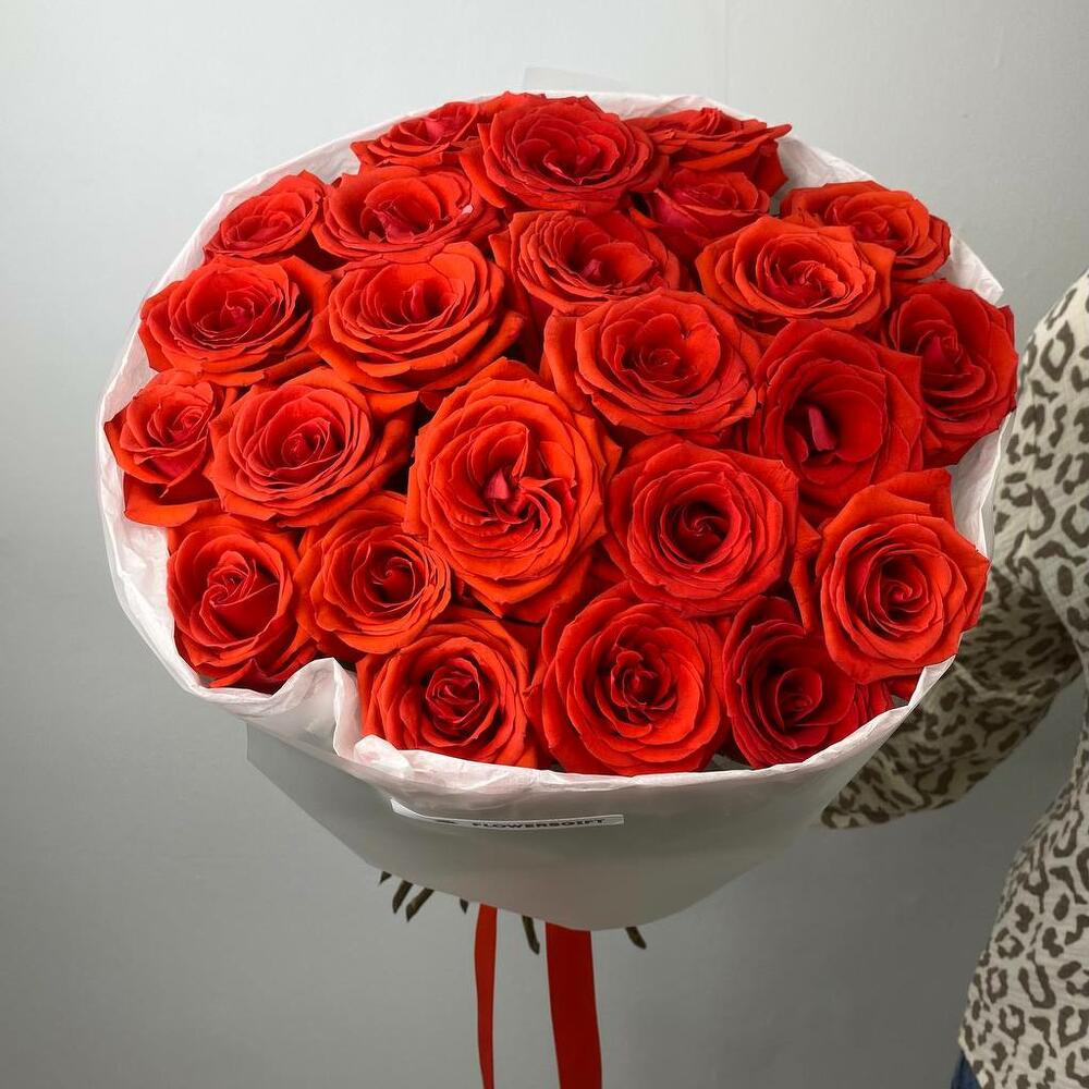 🌹 Букет от Flowersgift из 25 красных роз ▪️ 329