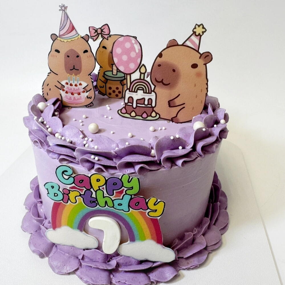 Торт "Cappy Birthday", вес 1,2 кг, на день рождения, мальчику, сыну, малышу, дочери, девочке