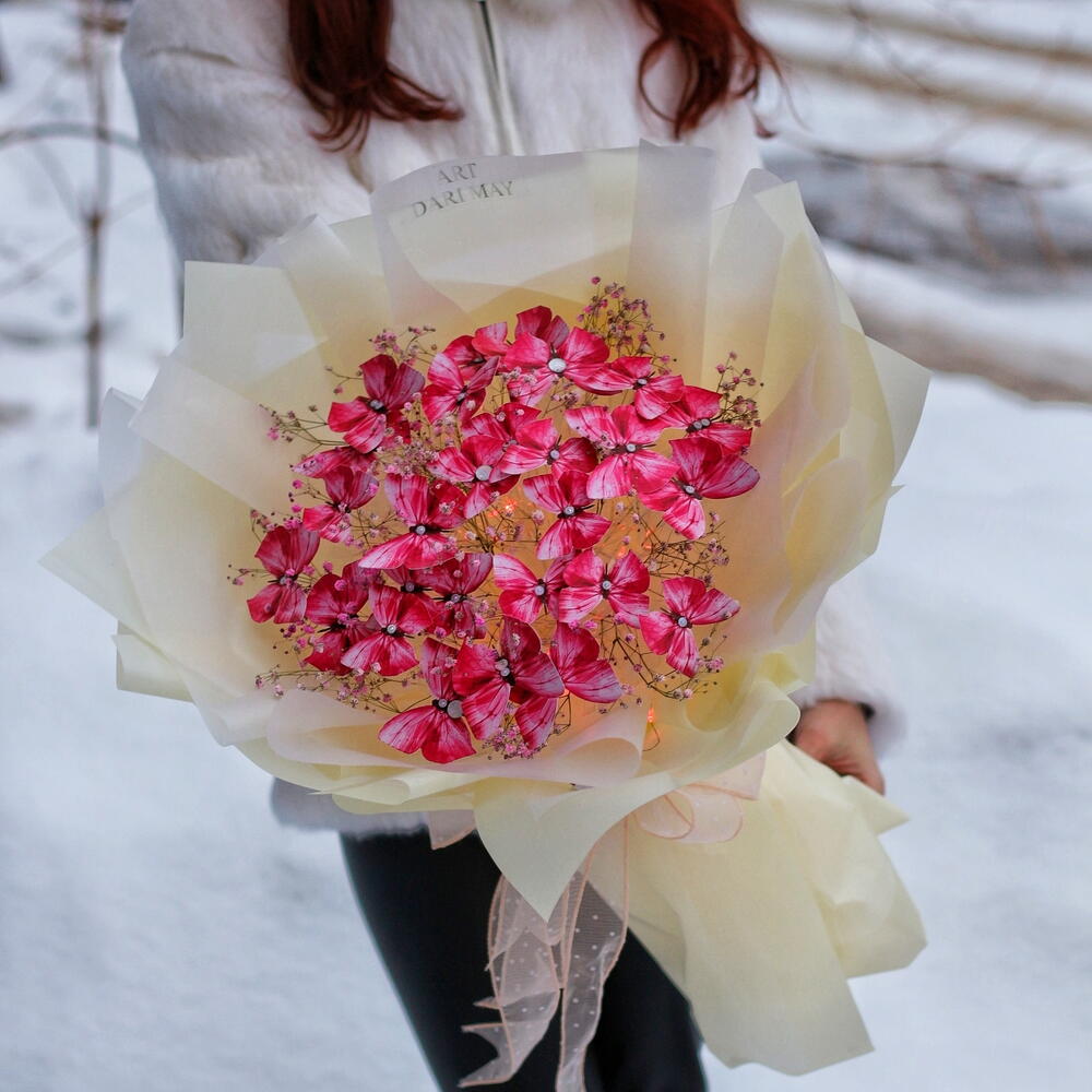 Красные бабочки
