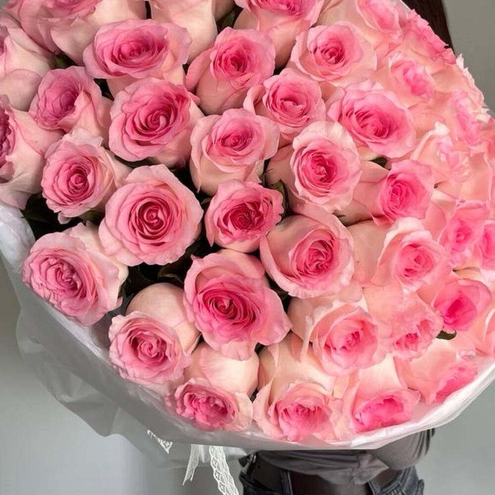 Пламя нежности 🌸💕 шикарный букет из 49 роз