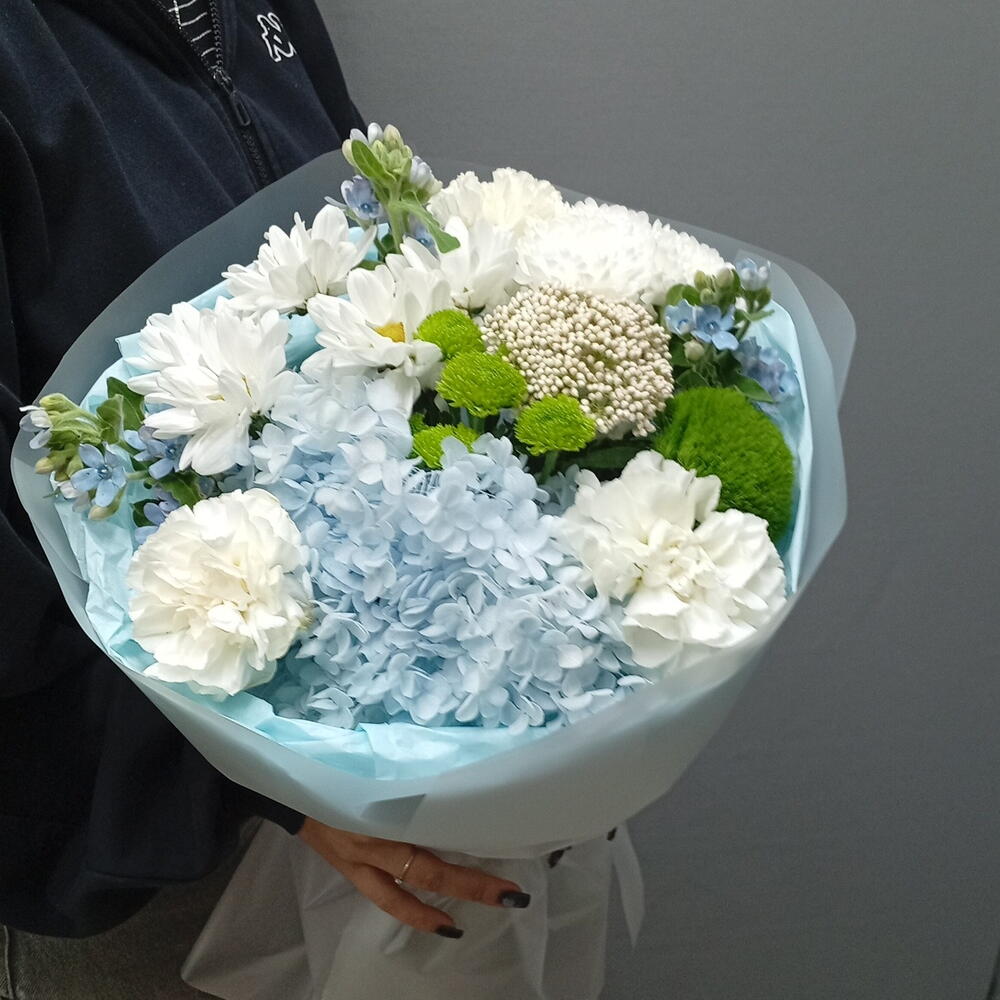 Букет голубой