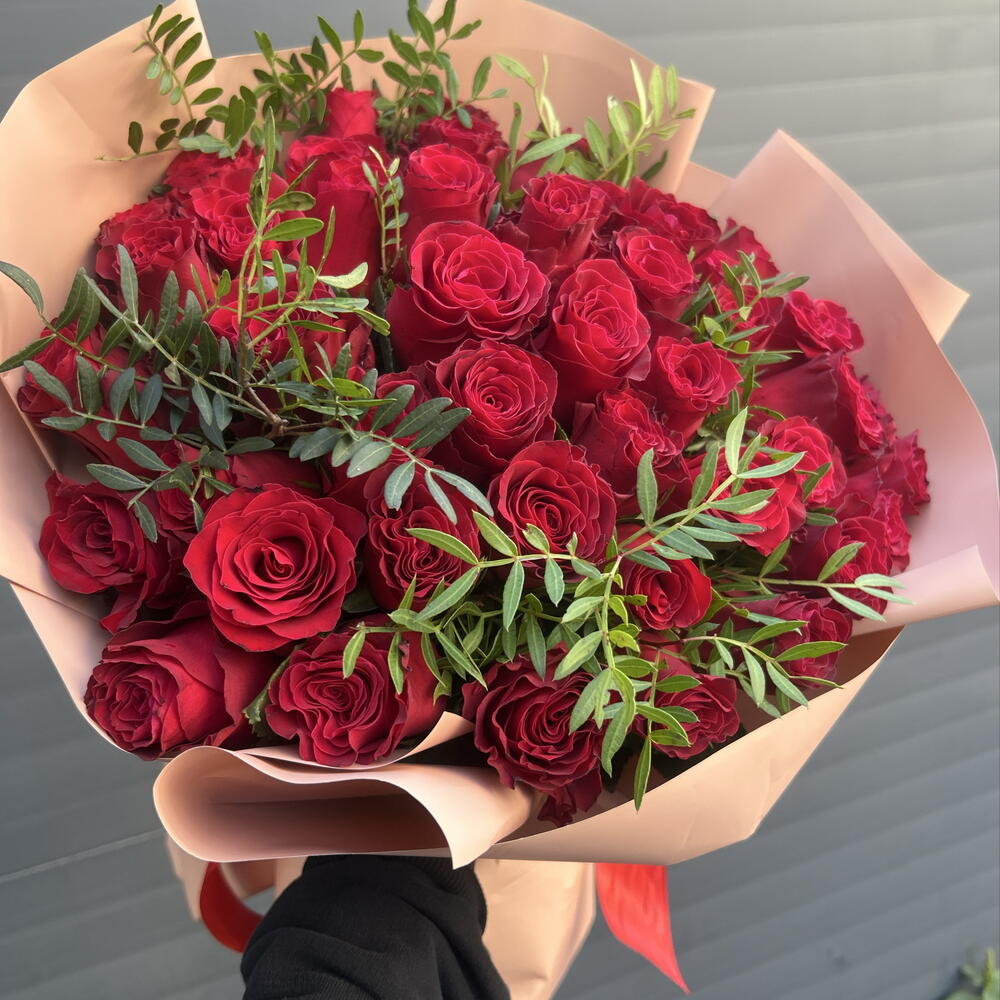 Букет красный роз 51 🌹️