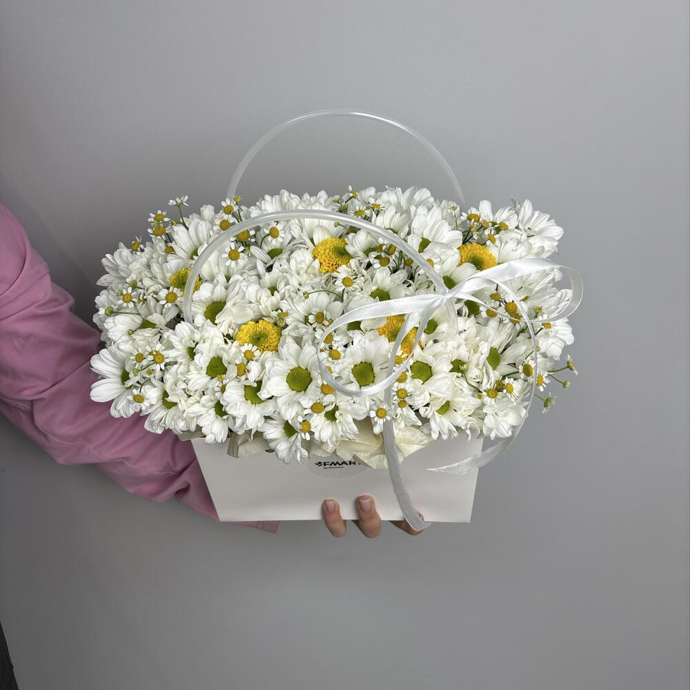 Солнечные ромашки💛| Композиция: хризантемы и танацетум