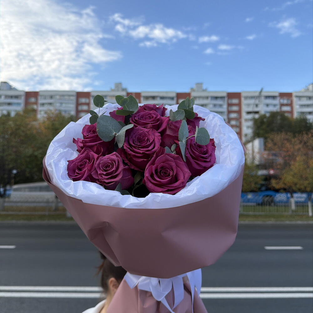 Букет черника из роз