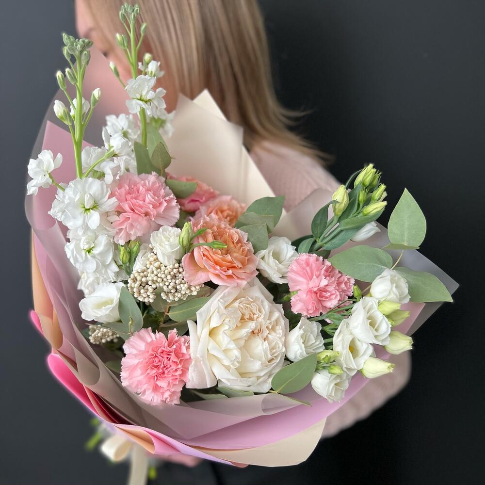 Букет с пионовидными розами, Цветы и подарки в Санкт-Петербурге, купить