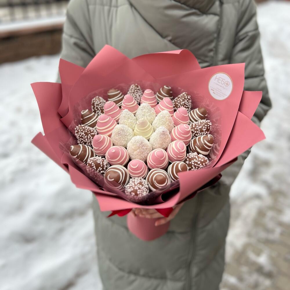 Клубника в шоколаде 600 Morning Кружево