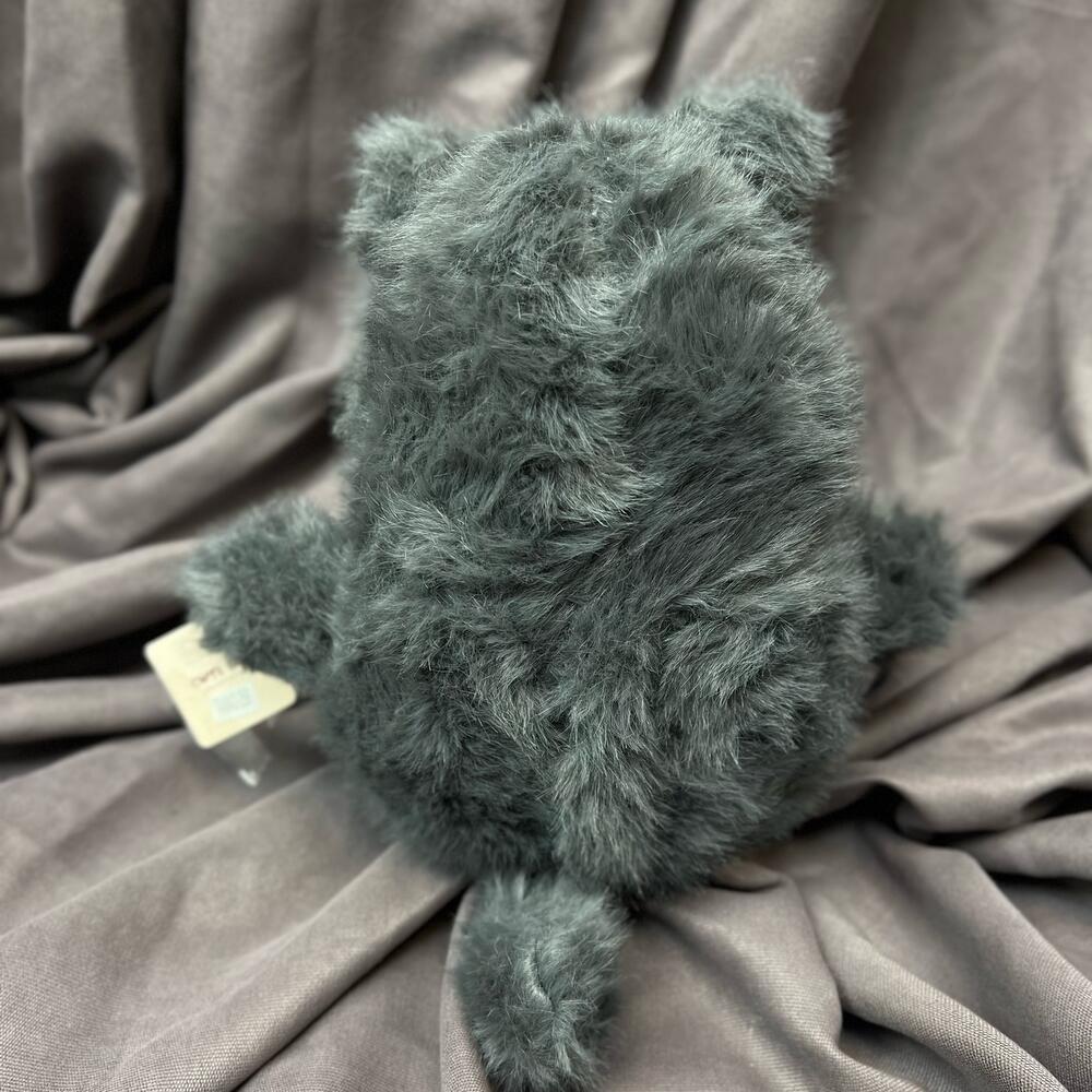 Кот серый игрушка мягкая