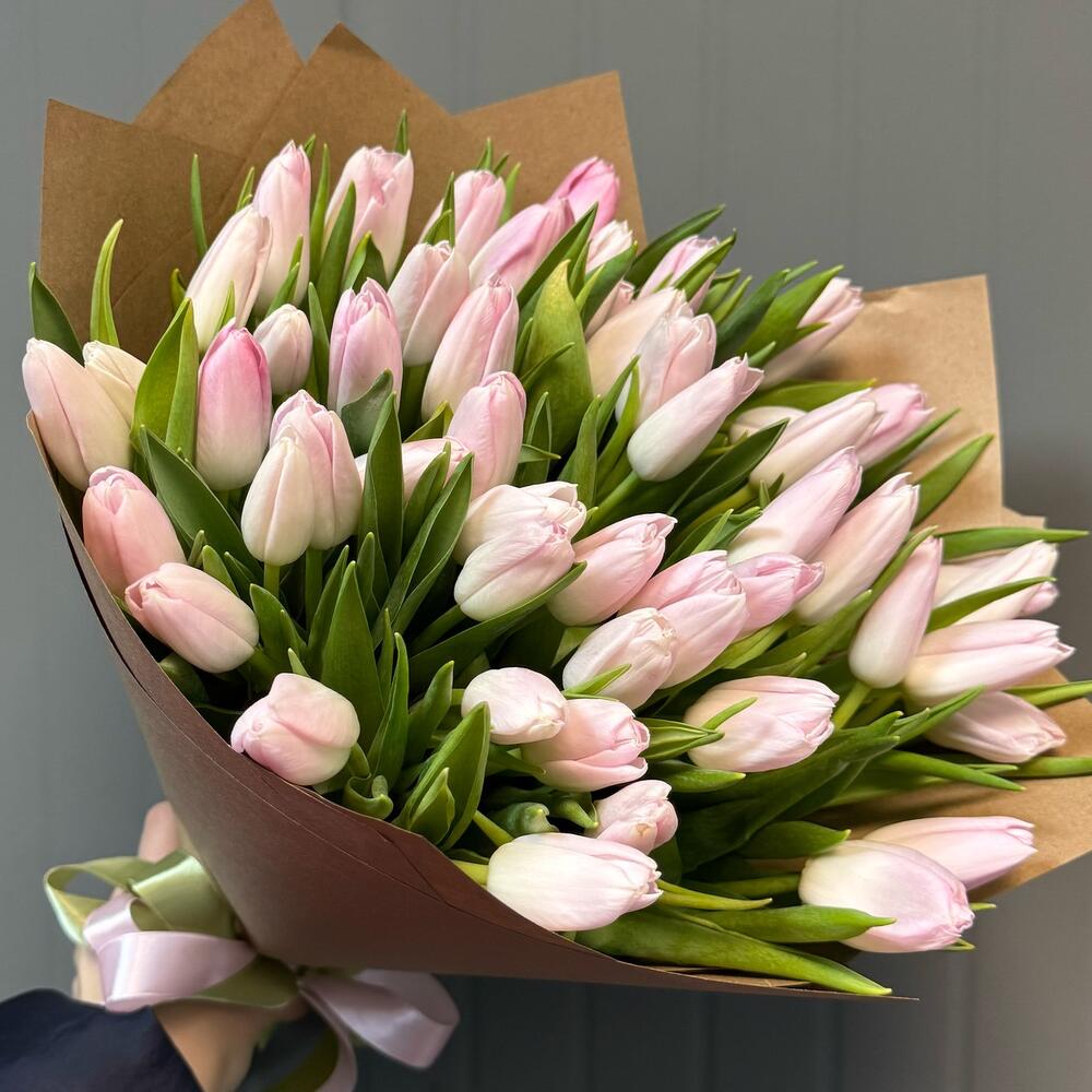 Тюльпаны в крафте 💕🌸