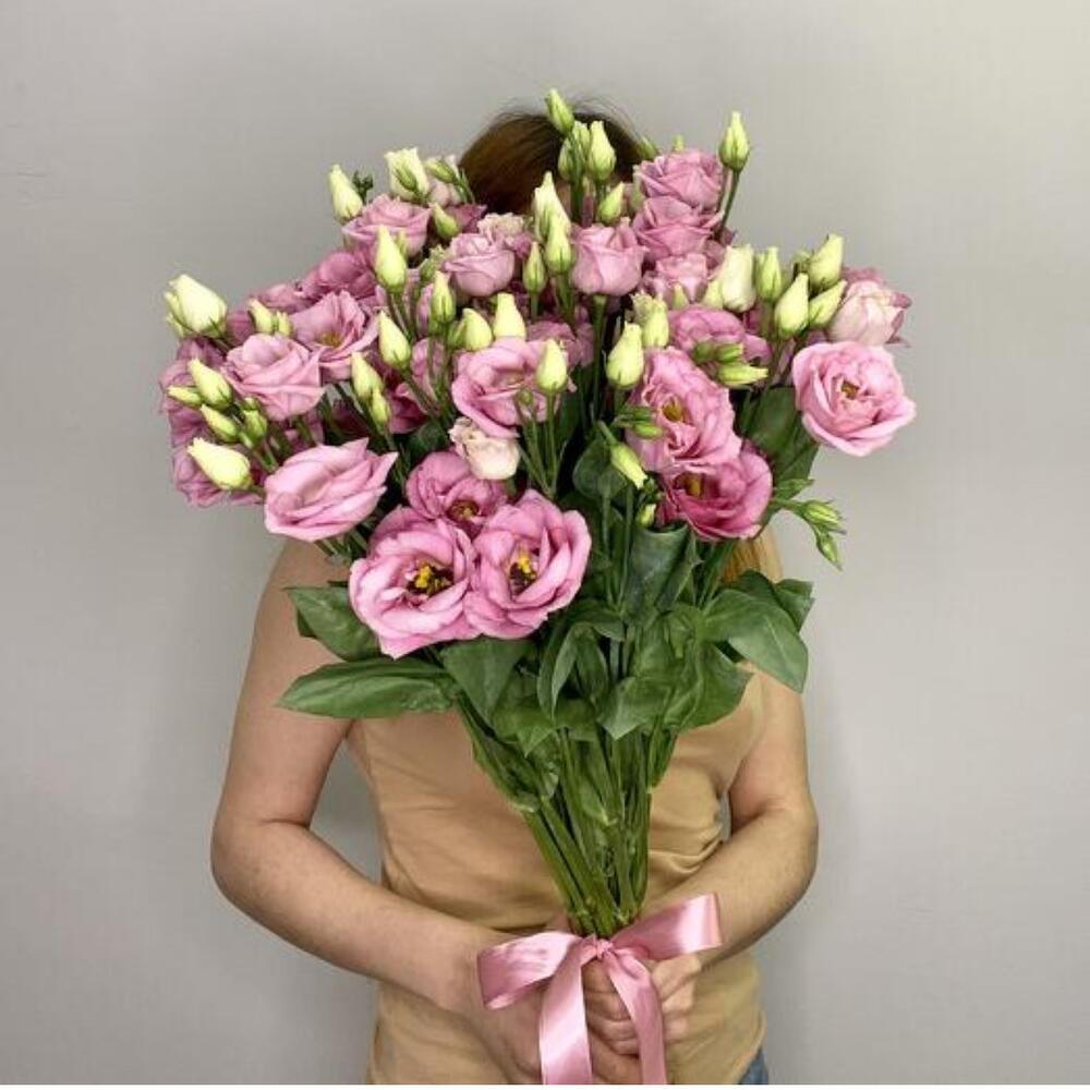 Букет из Розовой Эустомы Лизиантус💝