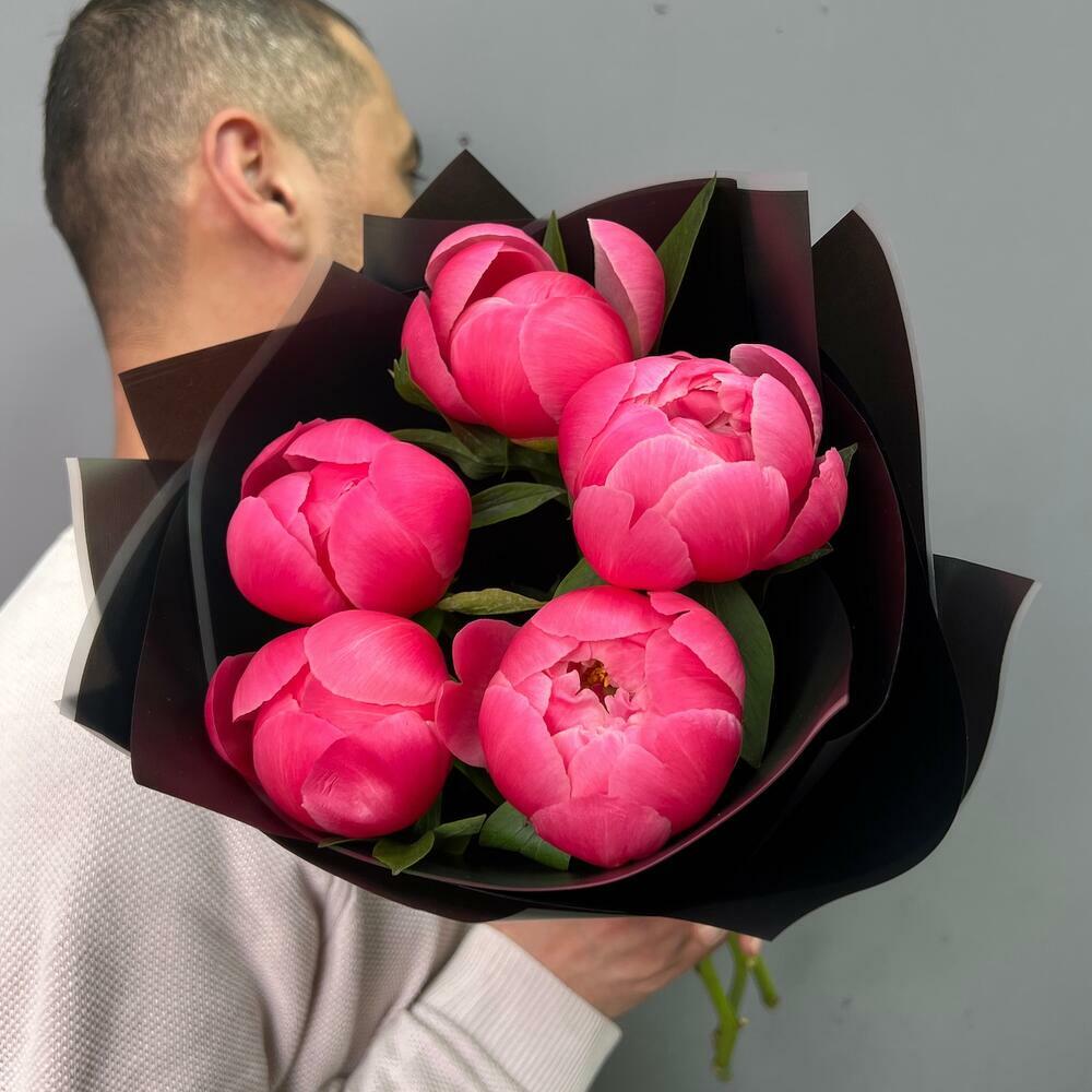 5 коралловых пионов Коралл Шарм (0006) peony