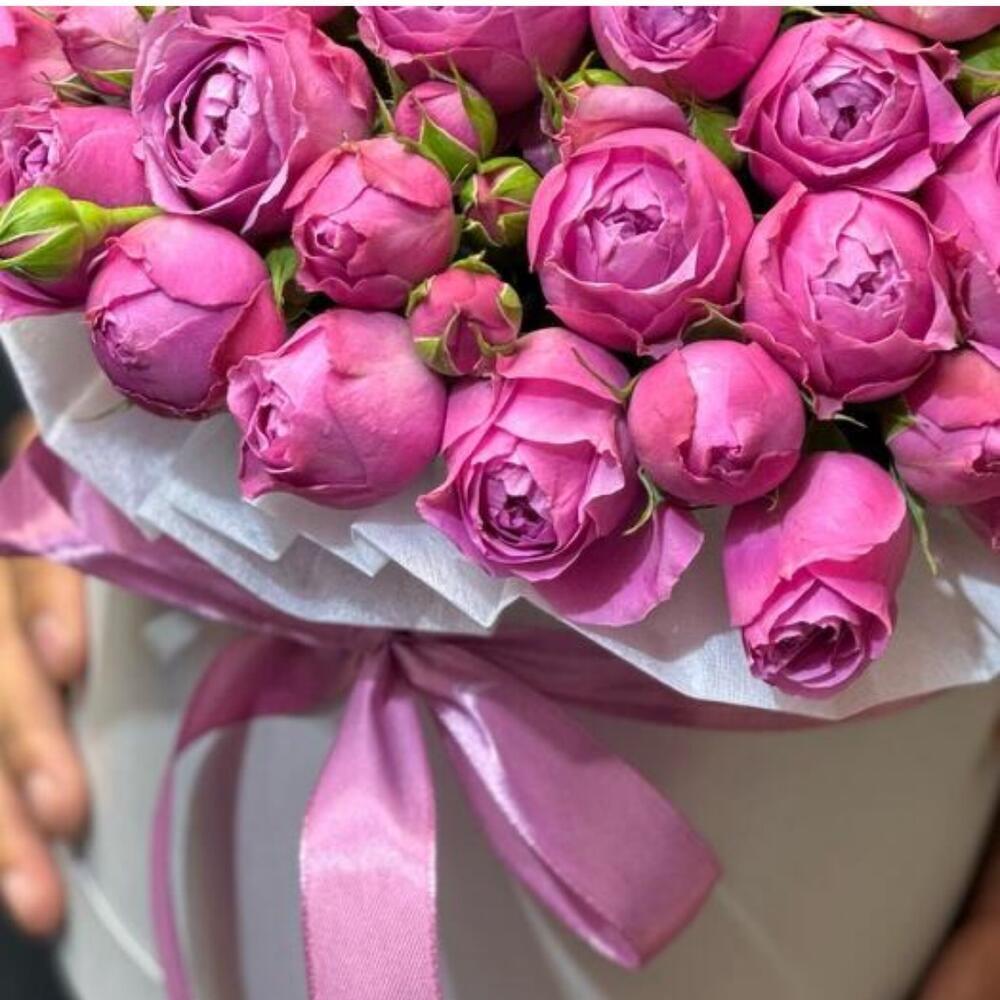 Пионовидные розы в коробке🌷🌷