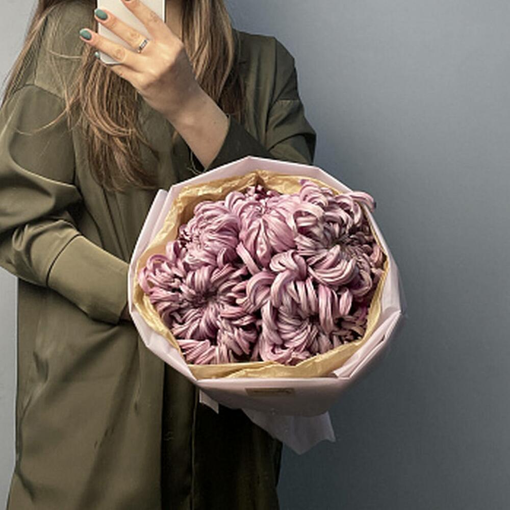 Букет из 5 хризантем Vienna Pink
