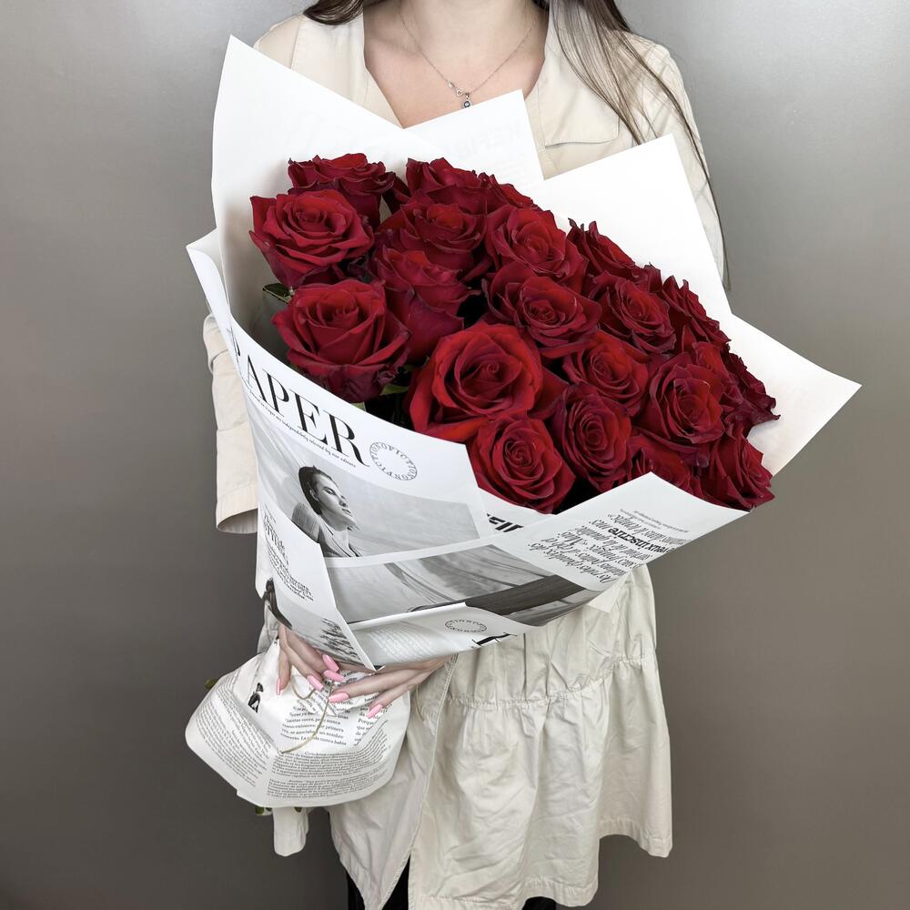 Бордовая Роза 🌹 21 шт