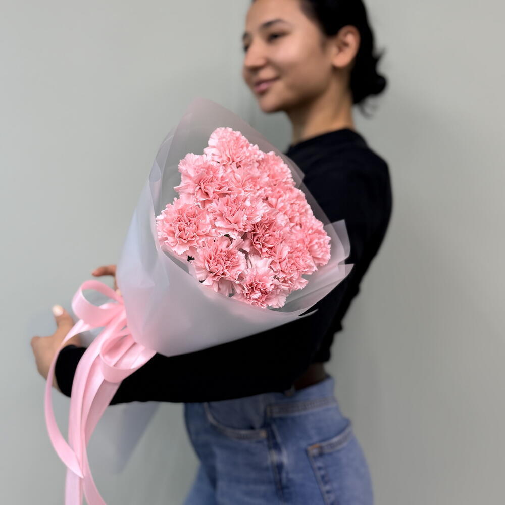 « Монобукет из  стойких диантусов в матовой упаковке» 🎀