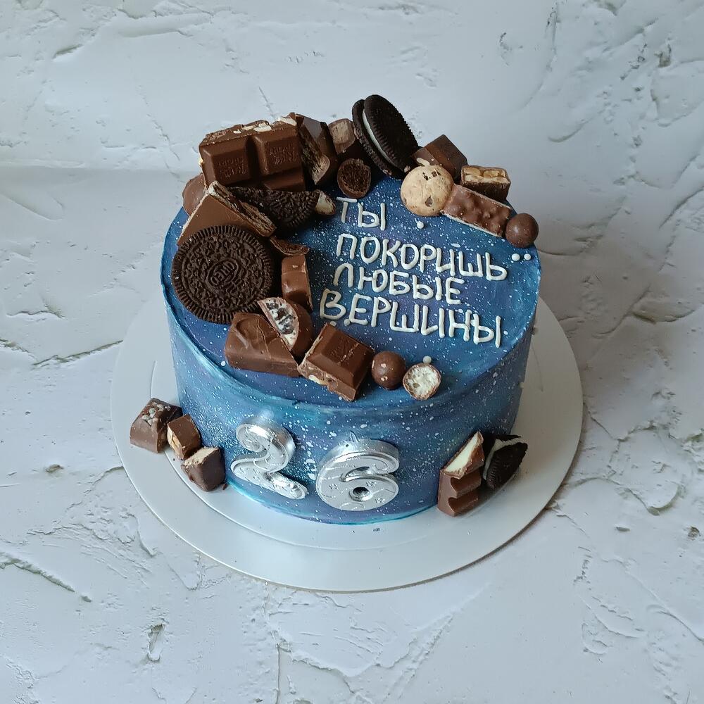 Торт 1,5 кг с сладким декором Космос