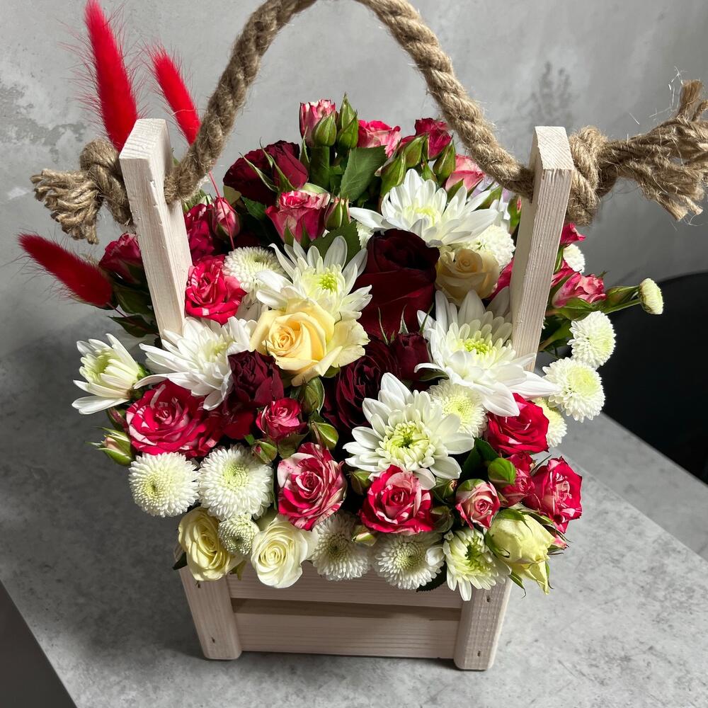 Цветы в коробке