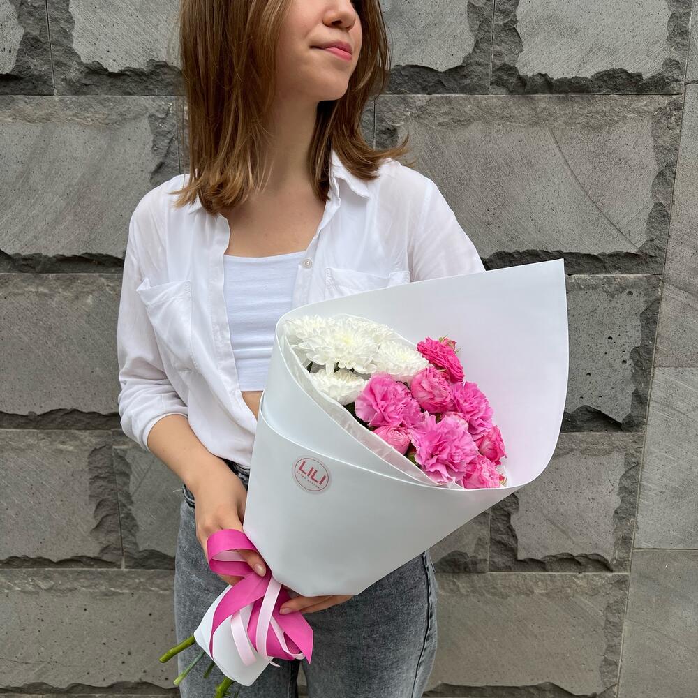 Бело розовый 💖