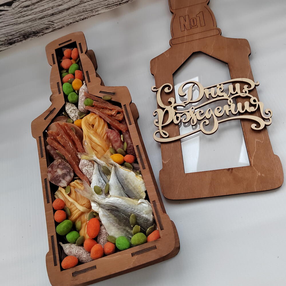 ФЛАУ ХИТ. Набор мясной Бутылка праздничная
