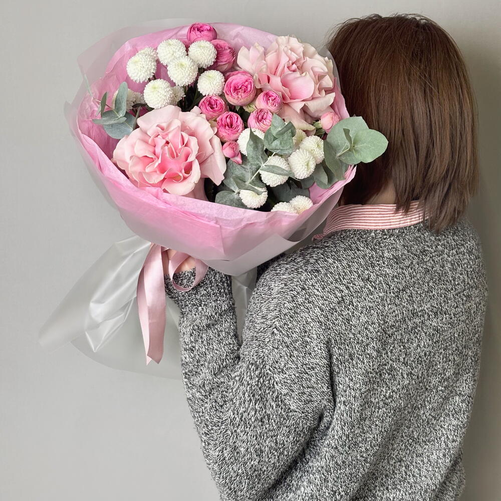 Mixed bouquet "Pink blossom"