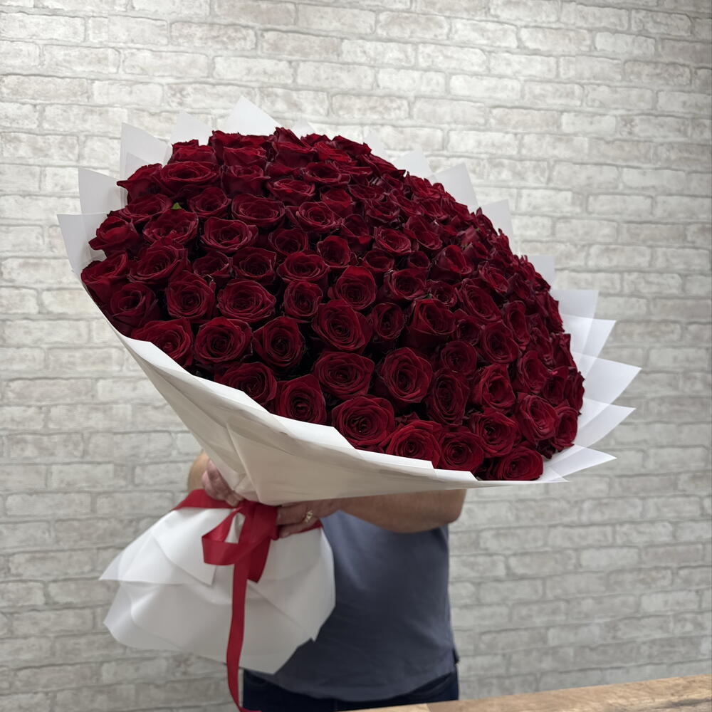 101 красная роза 🌹🥰🥰🥰