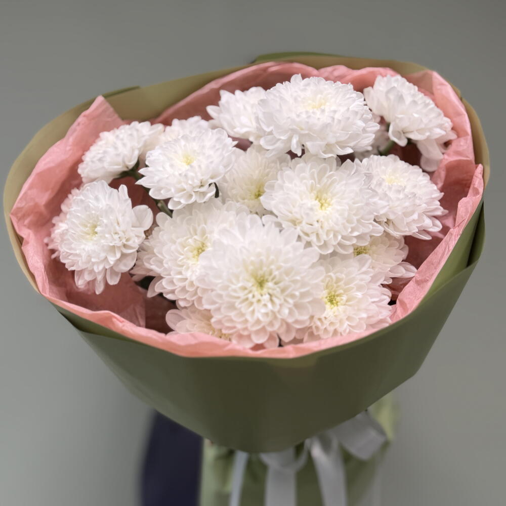 «Букет, который долго радует» из кустовых хризантем 🌸