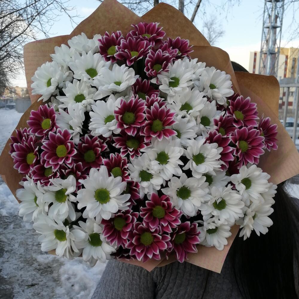 Букет из хризантемы