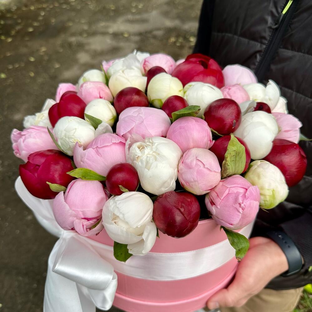 Пионы микс