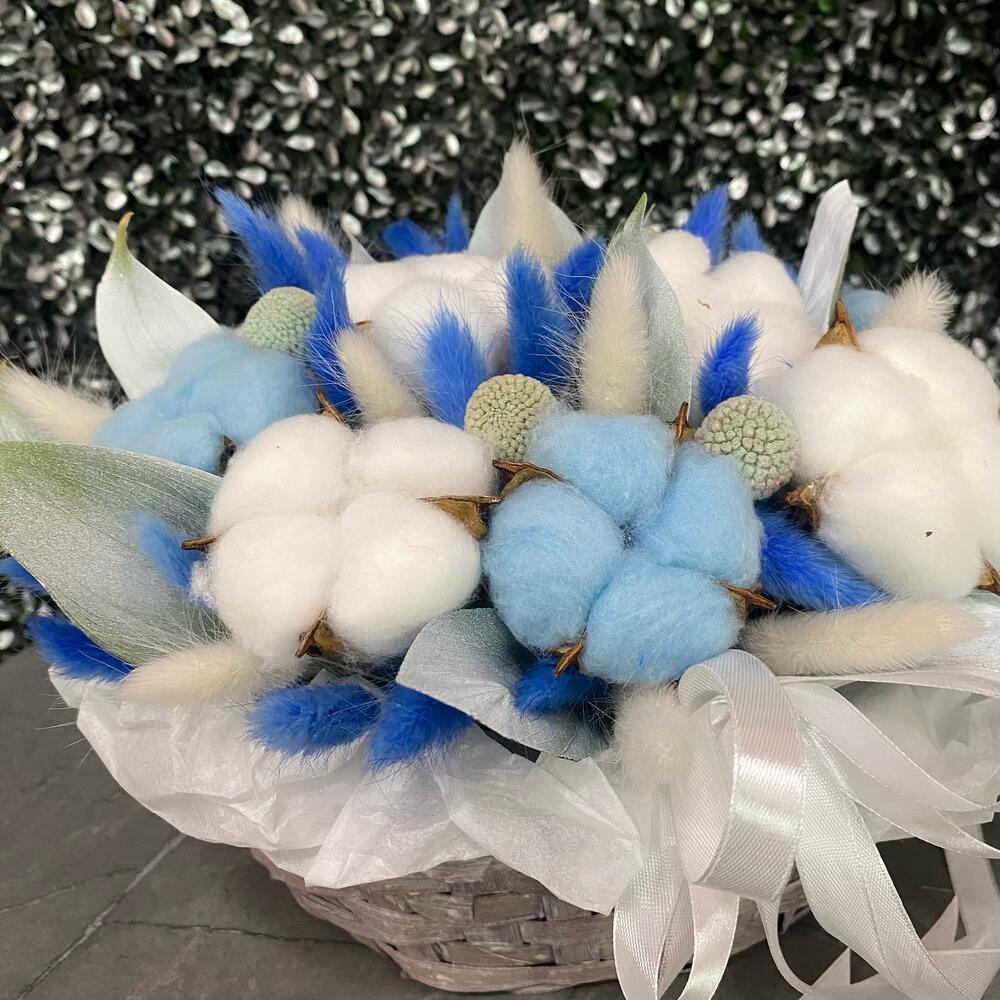 Корзина с сухоцветами💙