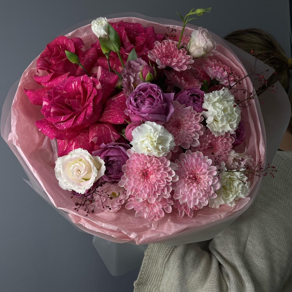 Авторский букет «Малина» 🌸