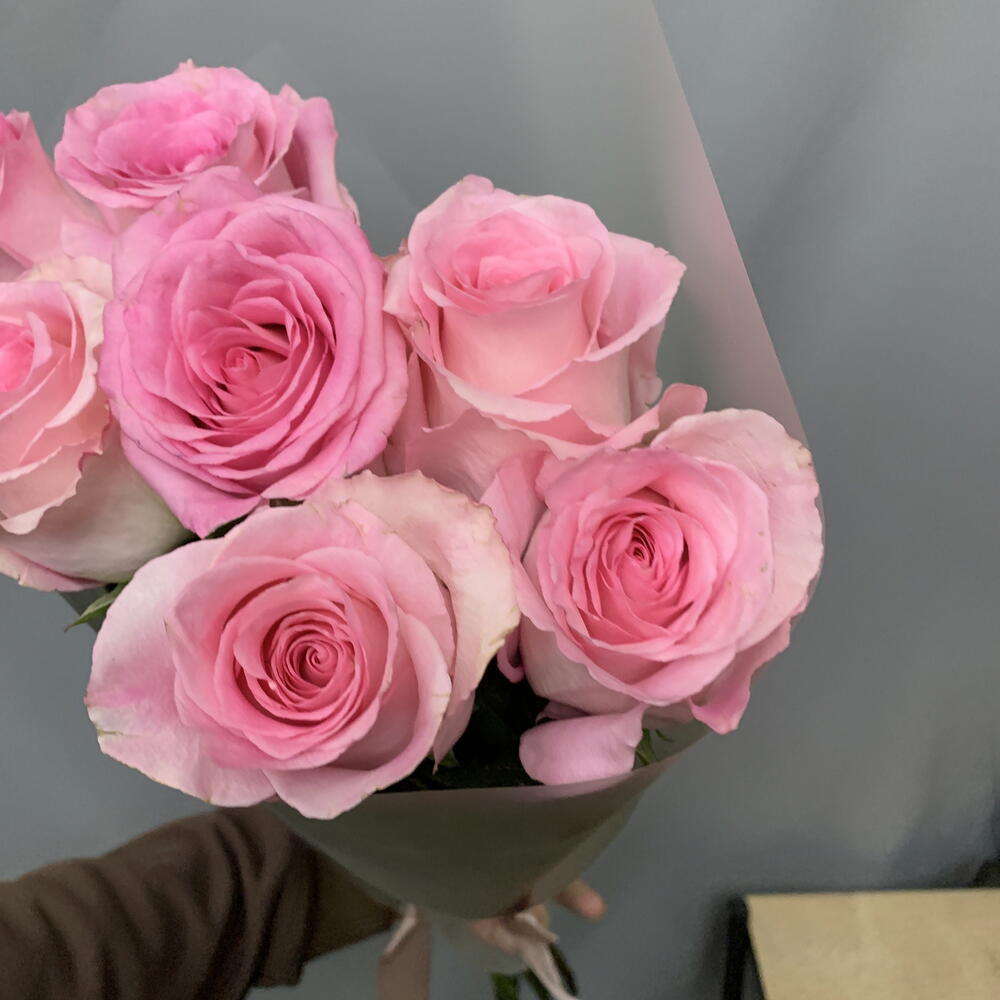 7 розовых роз Мандала💖