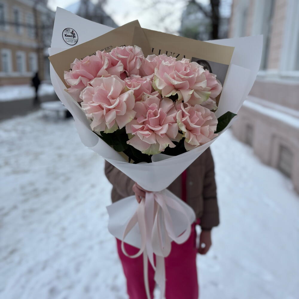 Нежный букет «Париж» из французских роз