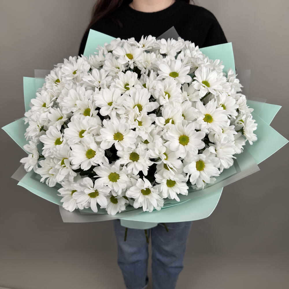 Букет из 15 хризантем