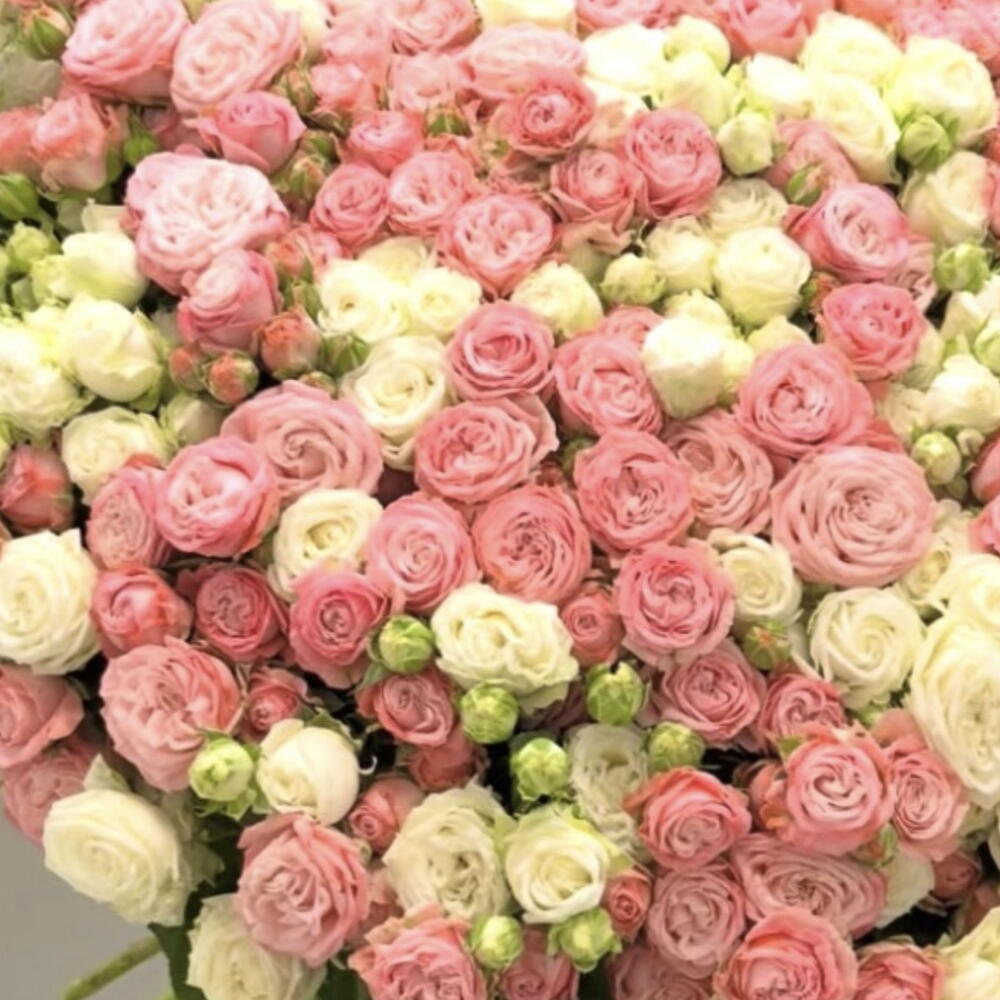 Bouquet Total Pink   White