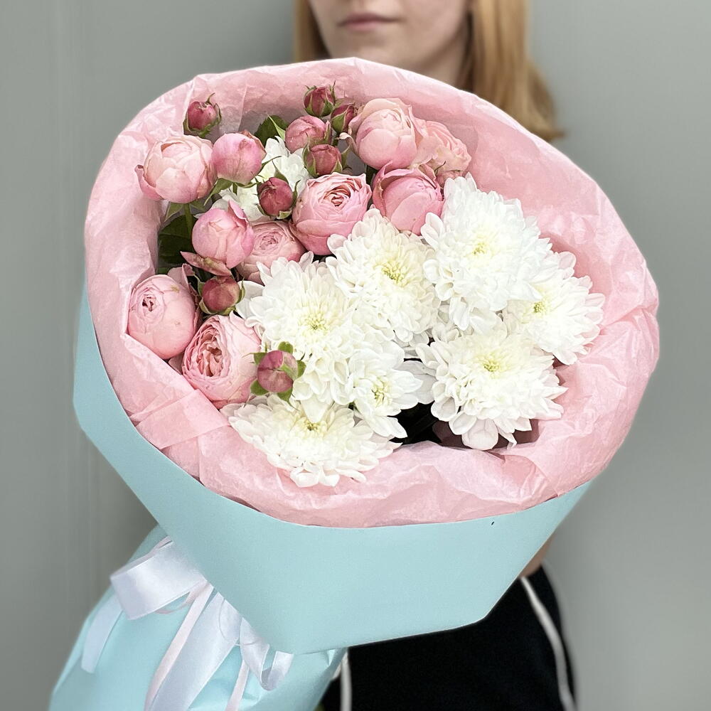 Букет с кустовыми розами 💕