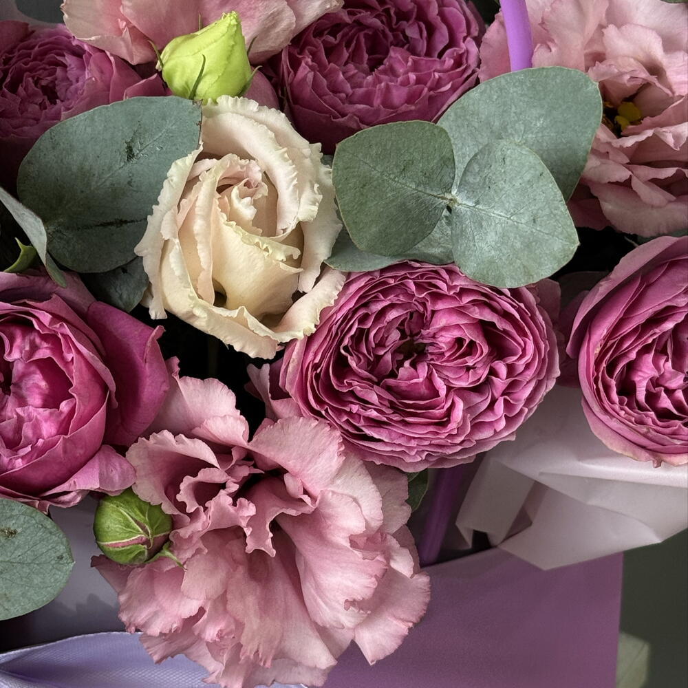 Цветы в сумочке на первое сентября💜