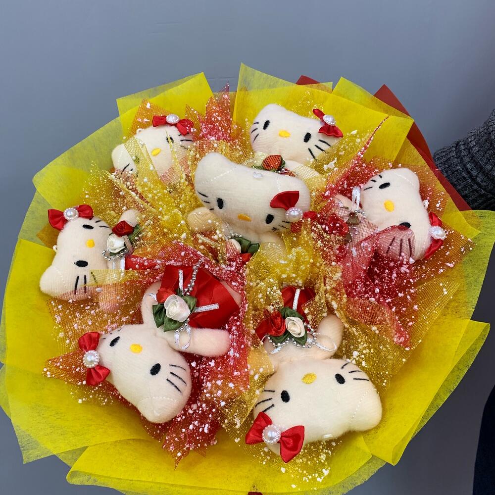 Цветы из игрушек купить новосибирск конфеты московские подарочные