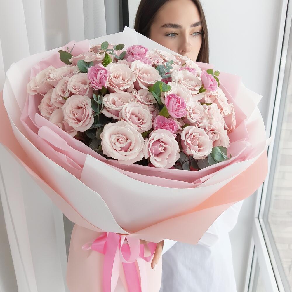 Авторский букет " WOW Pink "