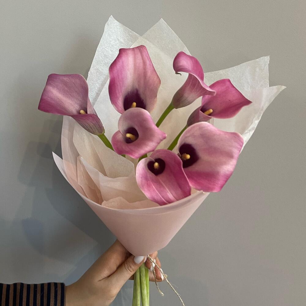 Букет из розовых калл🎀