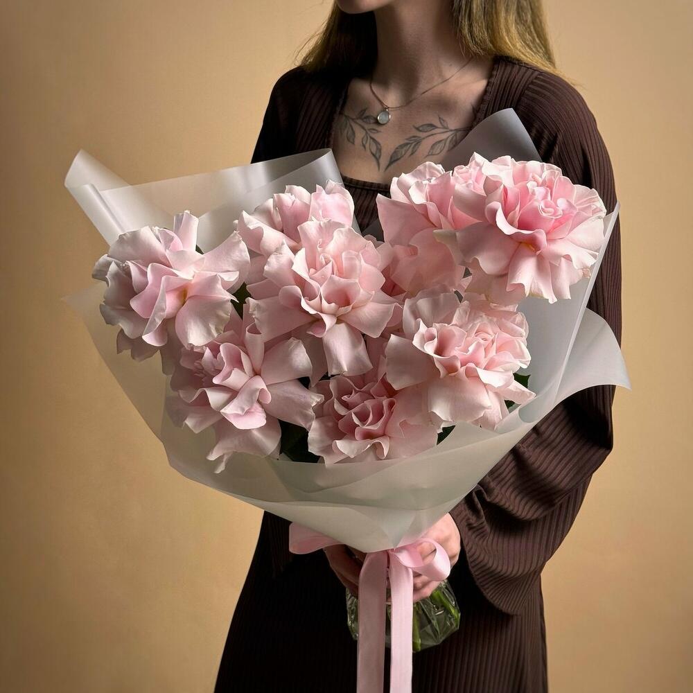 Букет ид французских роз Pink Mondial